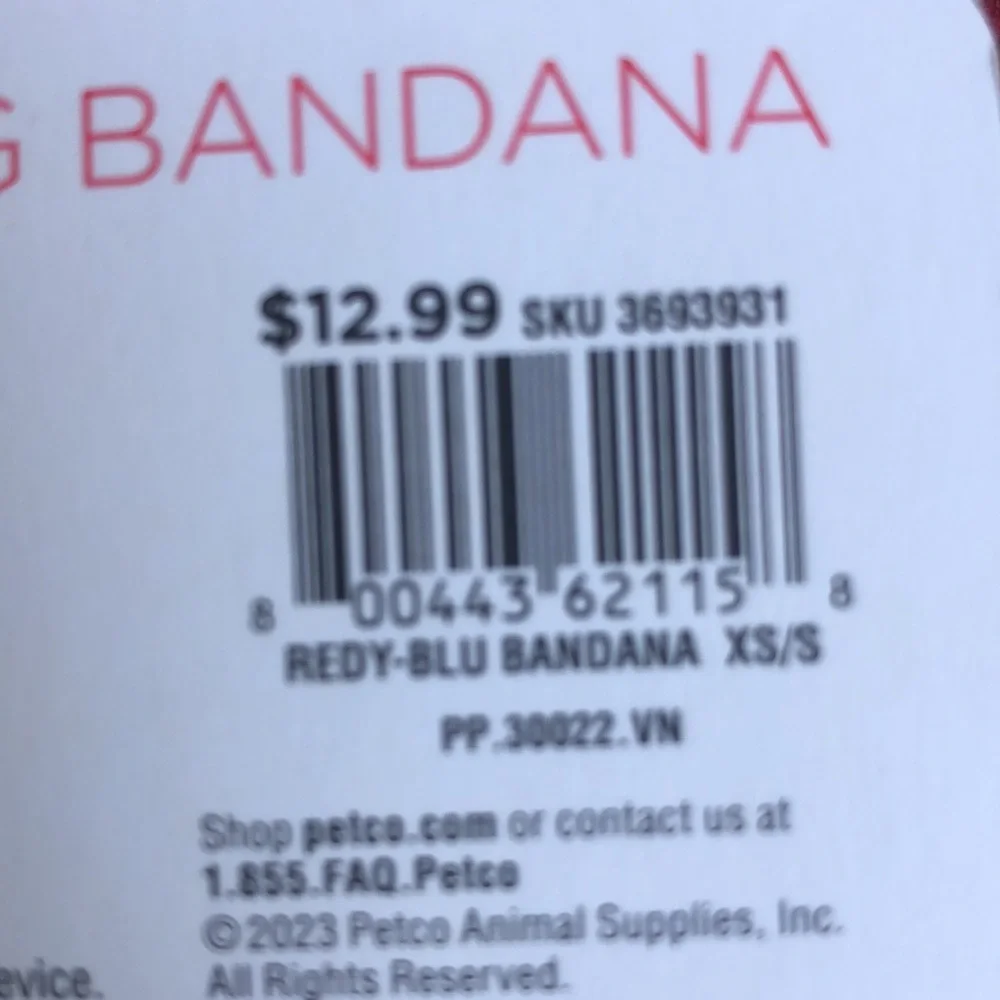 NWT Reddy reversible reflective striped Camo Bandana XS/S